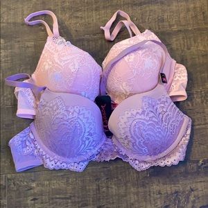 La Senza Push Up Bra Bundle - Light Coral/Mauve